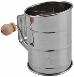 Einhandmehlsieb Mehlsieb Streuer Küchensieb Puderzuckersieb Siebbecher Backsieb Edelstahl