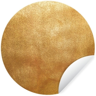 MuchoWow Wandsticker Eisen - Rost - Gold - Metall - Luxus (1 St), Wandtattoo Selbstklebend, Wohnzimmer Deko Aufkleber, 30x30 cm