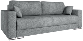 PANDA MÖBEL GmbH Schlafsofa CALMA Schlafsofa mit Bettkasten 3-Sitzer modernen Stil