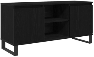 vidaXL TV-Schränk Schwarz Eichen-Optik 104 x 35 x 50 cm Holzwerkstoff 881937