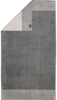 Cawö Luxury Home Handtücher Two-Tone 590 77 Schiefer Anthrazit 80 x 150 cm