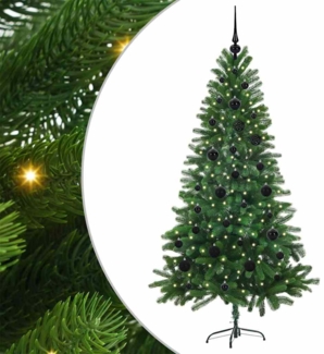 vidaXL Weihnachtsbaum mit 150 LEDs mit Ständer Grün 150 cm PE 3396319