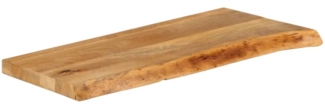 vidaXL Tischplatte mit Baumkante 90x30x2,5 cm Massivholz Mango 370431
