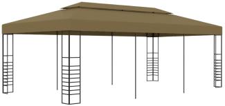 vidaXL Gartenpavillon 6x3x2,7 m Taupe 180 g/m² 312230