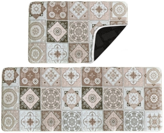 HOMELUX Badematte Badematte Badvorleger Badteppich Duschvorleger Set, Rutschfester Gummi, Lichtecht, Schallschluckend, Ruschsicher, Polyester, Größe: 50x160 cm+50x80 cm