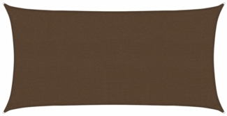 vidaXL Sonnensegel 160 g/m² Braun 2x3,5 m HDPE 311778
