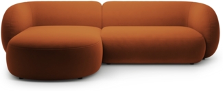 Micadoni Ecksofa Kate 3-Sitzer Links Samt Terrakotta