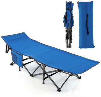 COSTWAY Feldbett Campingbett klappbar, leicht mit Tragtasche