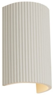 Qazqa Wandleuchte Plaster, ohne Leuchtmittel, GU10, Beige, Skandinavisch, Gips, 2-flammig