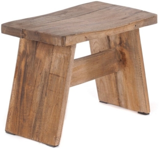 DESIGN DELIGHTS Hocker SITZBÄNKCHEN "SCHEMEL 40", Altholz massiv, 31x40x25cm, Fußhocker, F