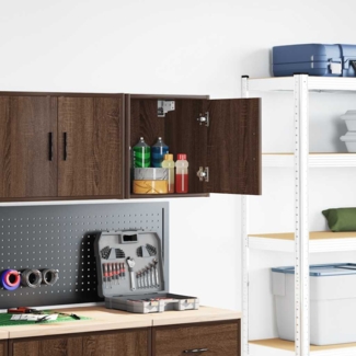 vidaXL Garagen-Wandschrank Braun Eichen-Optik Holzwerkstoff 860637