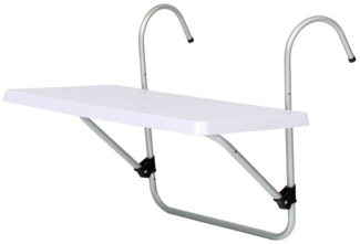 TrendLine Balkonhängetisch Bali 2-in-1 weiß