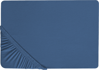 Spannbettlaken JANBU Baumwolle 90x200 cm Marineblau