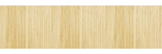 vidaXL Teppich Rechteckig Hell Natur 80x300 cm Bambus 376783