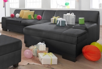 DOMO collection Ecksofa Norma L-Form, wahlweise mit Bettfunktion