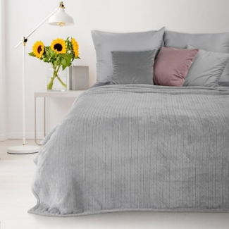 Decke CINDY4 170X210 cm silber