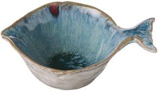 Ib Laursen - Schale Ocean Blue Fisch Fischform Klein L 11,8cm Blau 2403-83