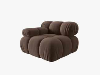 Micadoni Modul Bellis Links Samtstoff Braun