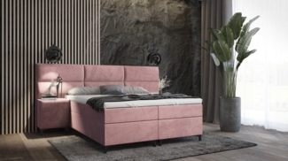 Best for Home Boxspringbett Sapri mit 7 cm Topper und 2x Nachtisch