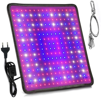 MUPOO Pflanzenlampe LED Pflanzenleuchte,256LEDs Vollspektrum LED Grow Lampe, Vollspektrum A, Pflanzenleuchte für Zimmerpflanzen, Gemüse und Blumen