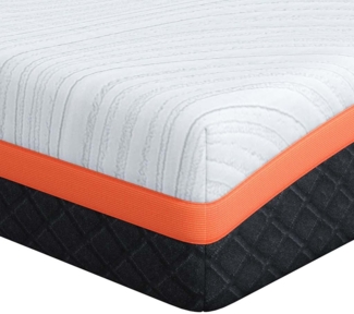 vidaXL Matratze Weiß und Grau 70 x 200 cm Gel-Speicherschaum 4106347