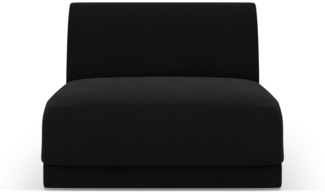 Micadoni Modul Armlos Miley Samtstoff Schwarz