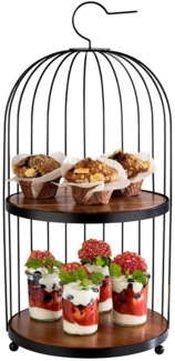 APS Etagere Birdcage, Akazienholz, Metall