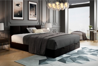 TRADA Boxspringbett ROYAL mit Bettkasten und Topper - Bett mit Bonellmatratze (Bett+Topper, Boxspringbett mit Topper), mit zwei Bettkasten und Topper