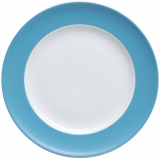 Thomas Sunny Day Frühstücksteller, Kuchenteller, Teller, Porzellan, Waterblue / Blau, Spülmaschinenfest, 22 cm, 10222