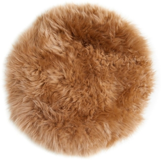 LUXOR living Stuhlkissen Sitzauflage Lammfell, Sitzauflage, rund oder eckig, echtes Lammfell, auch als 4er Set