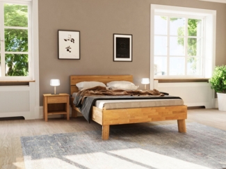 Home affaire Massivholzbett Chavot I, wahlweise in Kernbuche oder Wildeiche erhältlich