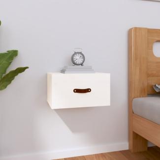 vidaXL Wand-Nachttisch Weiß 40x29,5x22 cm 820988