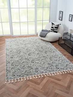 Myflair Möbel & Accessoires Hochflor-Teppich Moroccan Rockface, rechteckig, Höhe: 24 mm, modern, marokkanisches Design, meliert, flauschig weich, mit Fransen