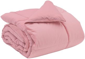 vidaXL Winterbettdecke Gepolstert Rosa 200 x 200 cm Mikrofaser 42026112