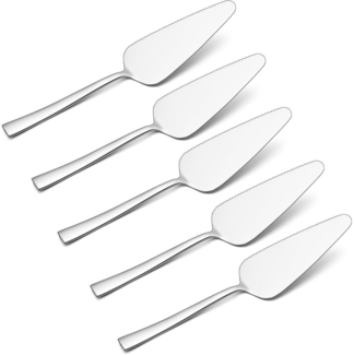 Joyfair Tortenheber Set Edelstahl Kuchenschaufel 5 Stück Hochglanzpoliert