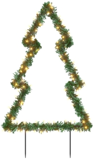 vidaXL Weihnachtsbaum mit Erdspießen und 115 LEDs 90 cm 357727