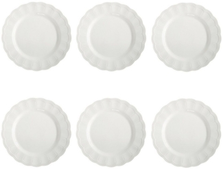 EasyLife Speiseteller Elite, Spülmaschinengeeignet, Weiß, Motiv: Wellen