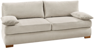 Schlafsofa Debby / Derby , Stoff , Beige , 201 x 88 x 110 cm