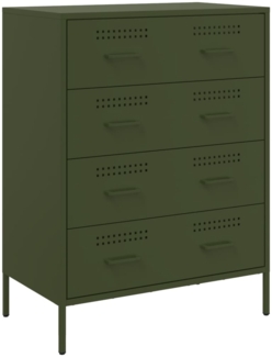 vidaXL Sideboard Olivgrün 68x39x89 cm Stahl 842986
