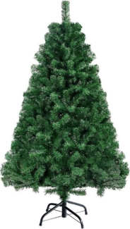 FCH Künstlicher Weihnachtsbaum Christbaum Künstliches, 120cm mit 230 Spitzen PVC & Ständer, Grün