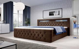 Boxspringbett Gloria 180x200 H2 Braun