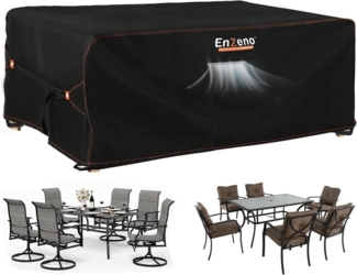 Enzeno Gartenmöbel Abdeckung 420D Oxford Wasserdicht Winterfest 90x90x90cm