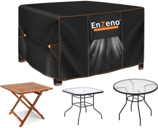 Enzeno Gartenmöbel Abdeckung 420D Oxford Wasserdicht Winterfest 90x90x90cm