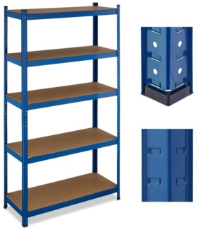 2x Blaues Schwerlastregal mit 5 Ebenen 10052131