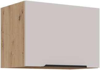Küchen Kurzhängeschrank 50 cm SOLANO Kaschmir beige matt + Eiche Artisan matt Küchenzeile Küchenblock Küche Einbauküche