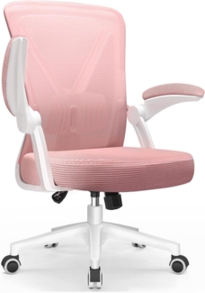 Ergonomischer Bürostuhl mit Einstellbarer Lendenstütze, Armlehnen, Drehstuhl