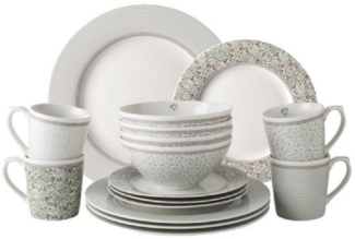 LAURA ASHLEY Geschirr-Set Geschirr-Set Wild Clematis (16-teilig)