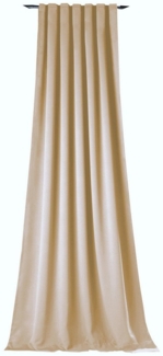 novumfix Verdunkelungsvorhang Sunout/15 beige Thermovorhang XXL Kräuselband bis 350 cm lang, verdunkelnd, extra lang