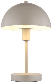 GLOBO LIGHTING LED Tischleuchte, Leuchtmittel inklusive, Warmweiß, LED Nachttischleuchte Tischlampe Pilzleuchte sand Schlafzimmerlampe