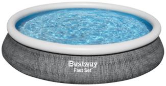 Bestway Fast Set 57313 9677 l Gerahmter Pool Grau 22 4 kg